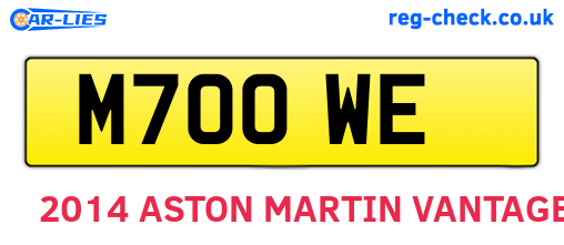 M70OWE are the vehicle registration plates.