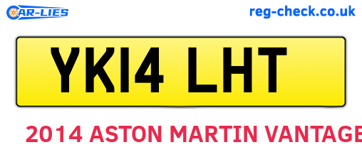 YK14LHT are the vehicle registration plates.