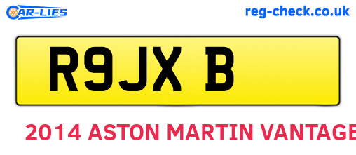 R9JXB are the vehicle registration plates.