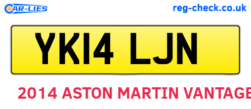 YK14LJN are the vehicle registration plates.