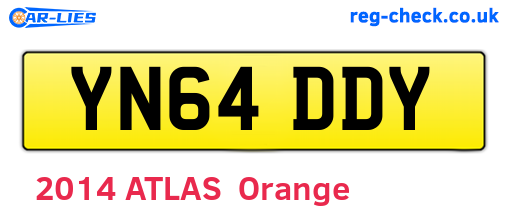 YN64DDY are the vehicle registration plates.