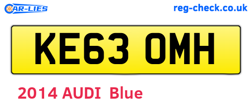 KE63OMH are the vehicle registration plates.