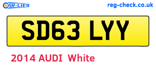 SD63LYY are the vehicle registration plates.