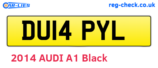 DU14PYL are the vehicle registration plates.