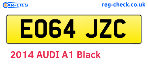 EO64JZC are the vehicle registration plates.
