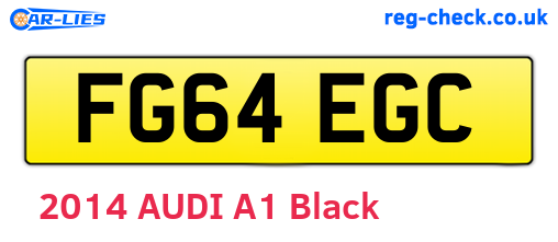 FG64EGC are the vehicle registration plates.