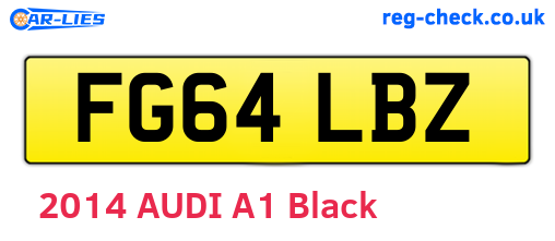 FG64LBZ are the vehicle registration plates.