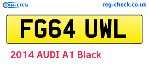 FG64UWL are the vehicle registration plates.