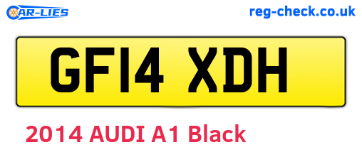 GF14XDH are the vehicle registration plates.
