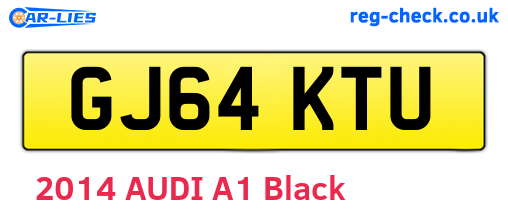 GJ64KTU are the vehicle registration plates.