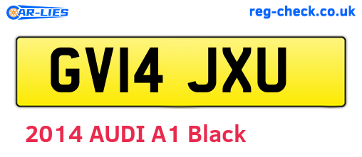 GV14JXU are the vehicle registration plates.