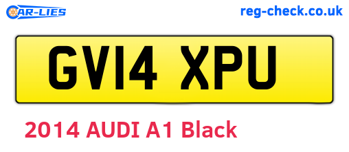 GV14XPU are the vehicle registration plates.