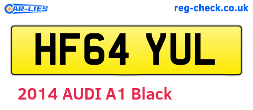 HF64YUL are the vehicle registration plates.