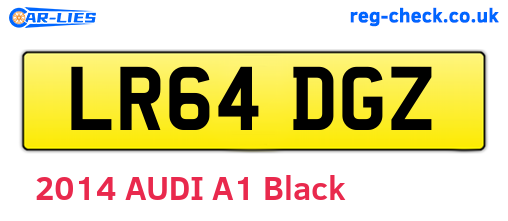 LR64DGZ are the vehicle registration plates.