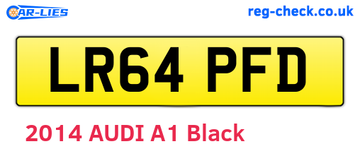 LR64PFD are the vehicle registration plates.