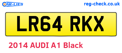 LR64RKX are the vehicle registration plates.