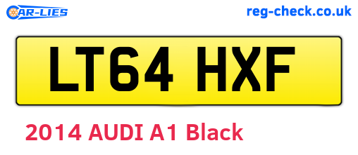 LT64HXF are the vehicle registration plates.