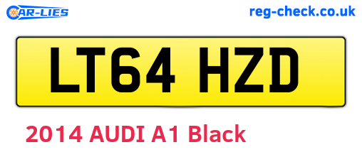 LT64HZD are the vehicle registration plates.