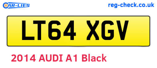 LT64XGV are the vehicle registration plates.