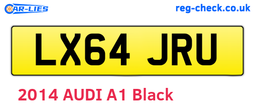 LX64JRU are the vehicle registration plates.