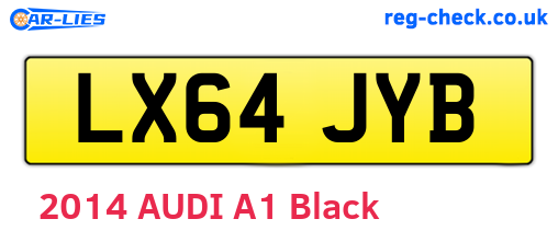 LX64JYB are the vehicle registration plates.
