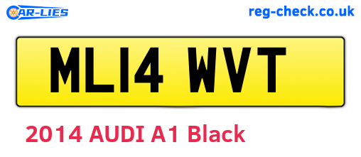 ML14WVT are the vehicle registration plates.