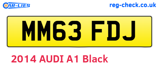 MM63FDJ are the vehicle registration plates.