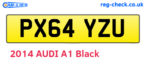 PX64YZU are the vehicle registration plates.