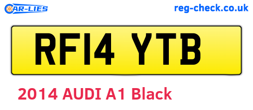 RF14YTB are the vehicle registration plates.