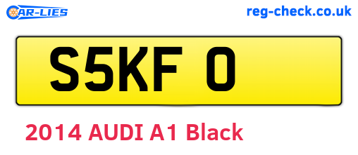 S5KFO are the vehicle registration plates.