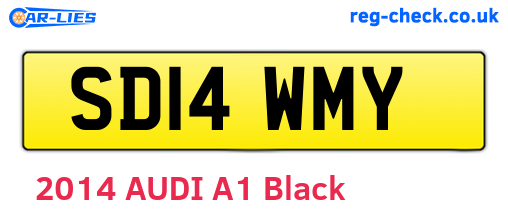 SD14WMY are the vehicle registration plates.
