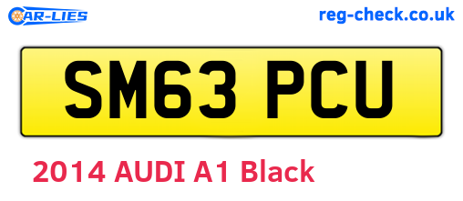 SM63PCU are the vehicle registration plates.