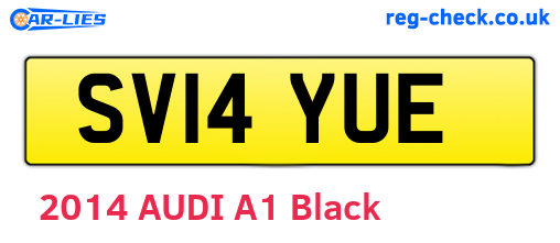 SV14YUE are the vehicle registration plates.