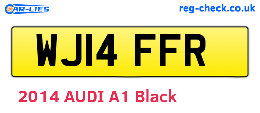 WJ14FFR are the vehicle registration plates.