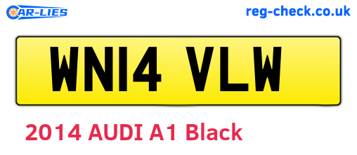 WN14VLW are the vehicle registration plates.