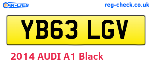 YB63LGV are the vehicle registration plates.