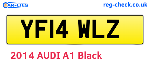 YF14WLZ are the vehicle registration plates.