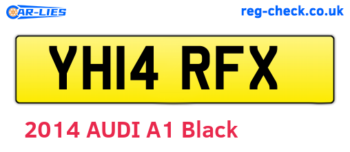 YH14RFX are the vehicle registration plates.