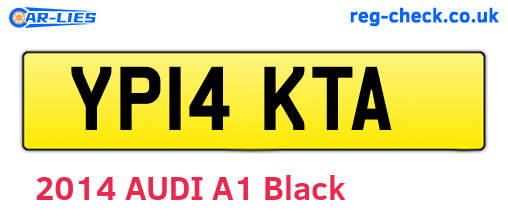 YP14KTA are the vehicle registration plates.