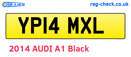 YP14MXL are the vehicle registration plates.