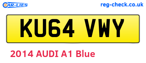 KU64VWY are the vehicle registration plates.
