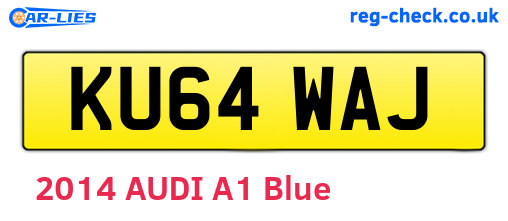 KU64WAJ are the vehicle registration plates.