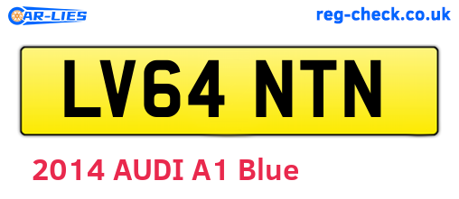 LV64NTN are the vehicle registration plates.
