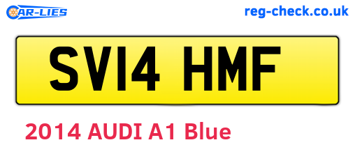 SV14HMF are the vehicle registration plates.