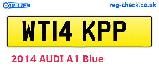 WT14KPP are the vehicle registration plates.