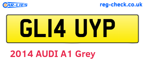 GL14UYP are the vehicle registration plates.