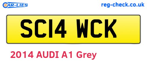 SC14WCK are the vehicle registration plates.