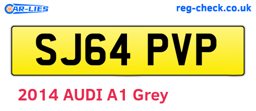 SJ64PVP are the vehicle registration plates.