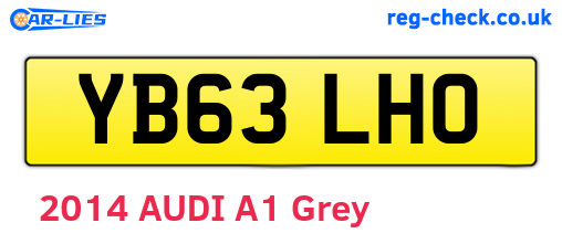 YB63LHO are the vehicle registration plates.