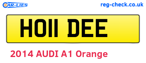 HO11DEE are the vehicle registration plates.
